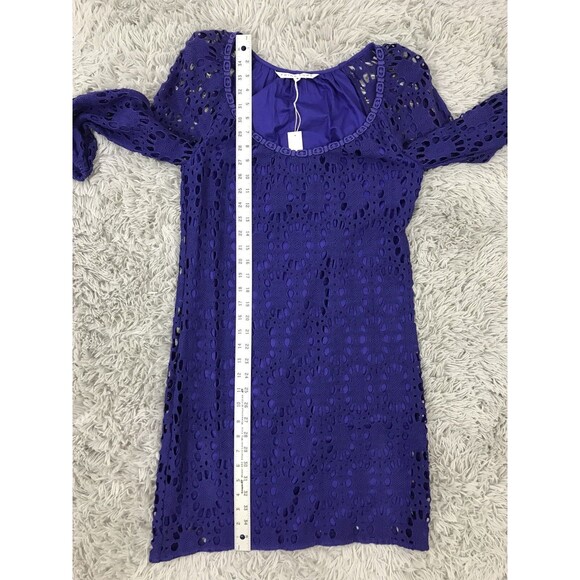 Trina turk wakeboard lace Crochet Blue SIZE 8‎ NEW coastal vacation beachy - Picture 8 of 9